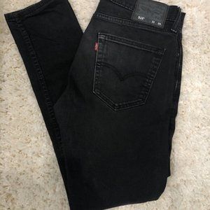 Levi's 512 Slim-Tapered Black Jeans